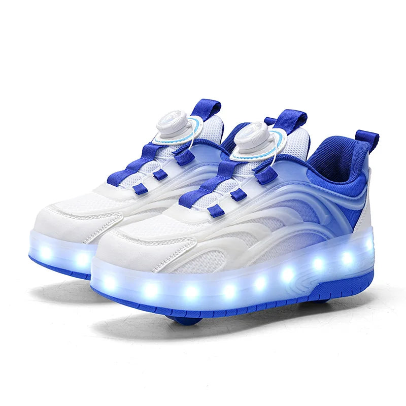 Kids LED Light Roller Skate Sneakers