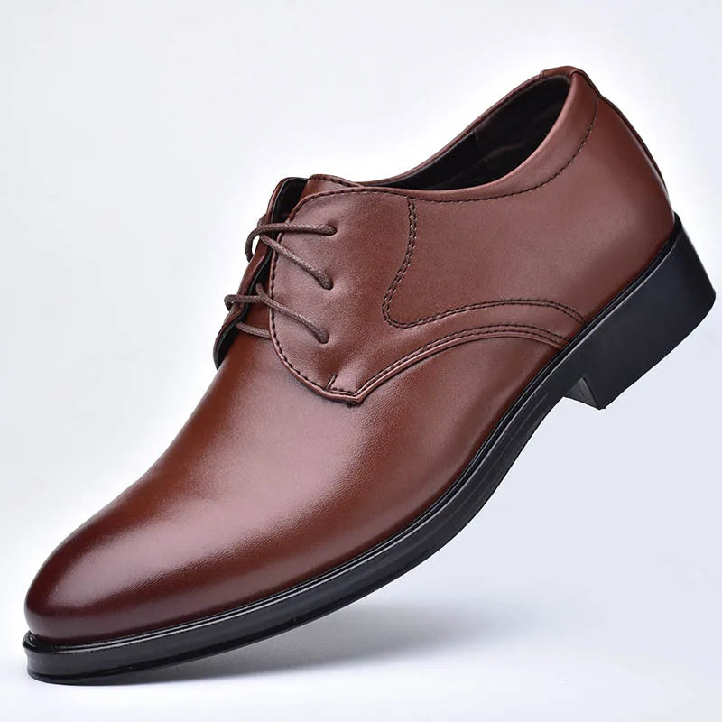 Men’s Large Size Leather Dress Derby Shoes
