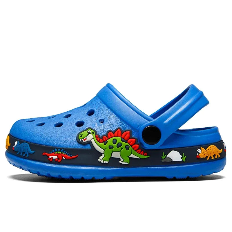Baby Boys Cartoon Excavator Clogs