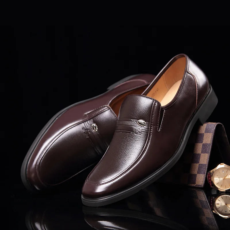 Men’s Leather Luxury Slip-On Dress Loafers