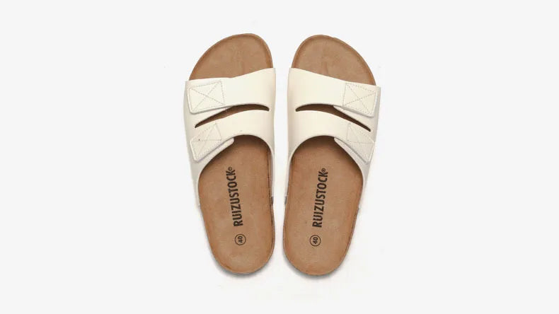 Men’s Cork Footbed Adjustable Strap Sandals