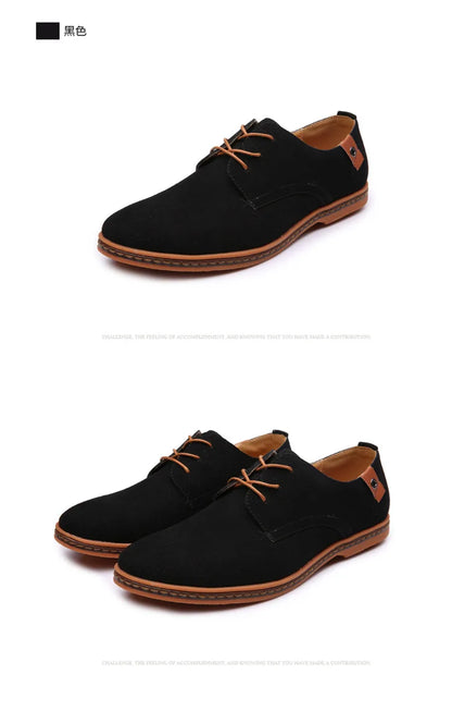 Men Luxury Suede Leather Oxford Shoes