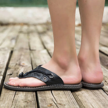 Men Handmade Leather Outdoor Sandals