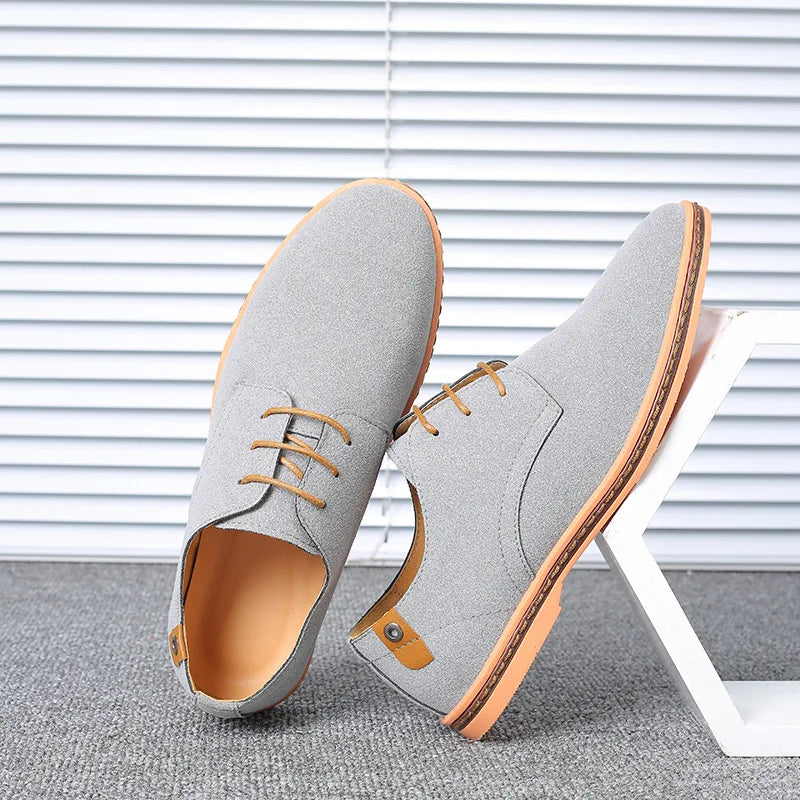 Men’s Suede Leather Oxford Casual Dress Shoes