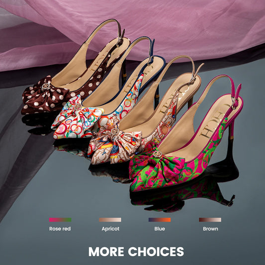Women’s High Heel Sandals with Unique Print