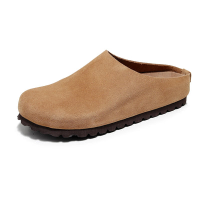 Anti-Slip Leather Clogs with Arch Support