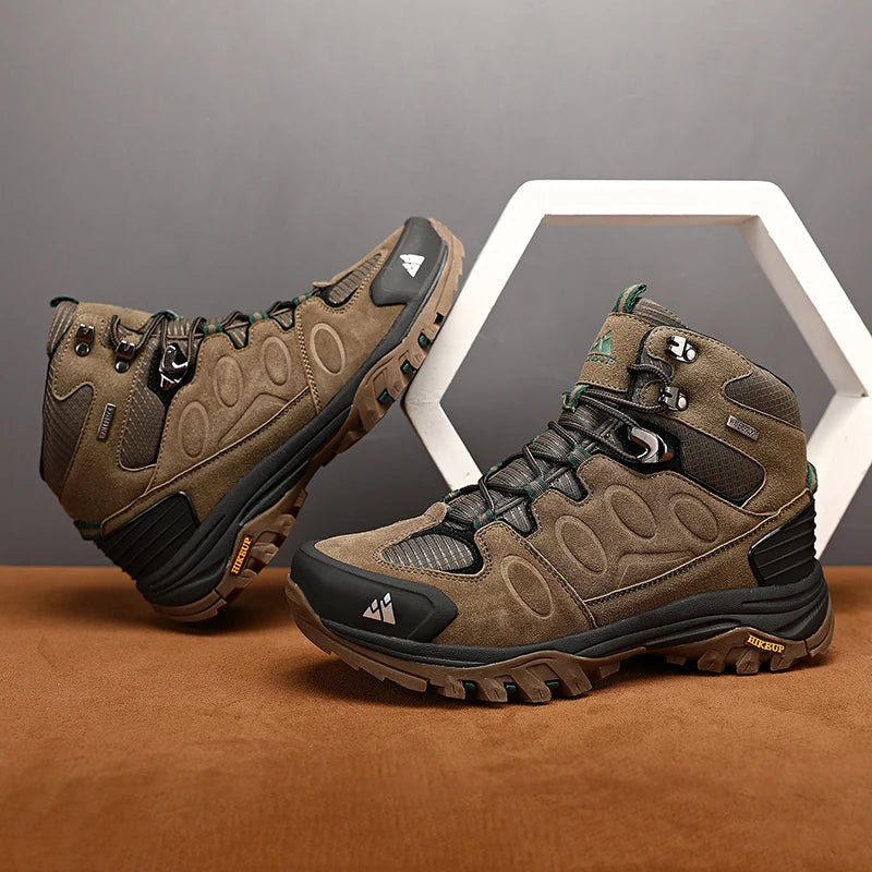 High-Top Men Suede Hiking Boots