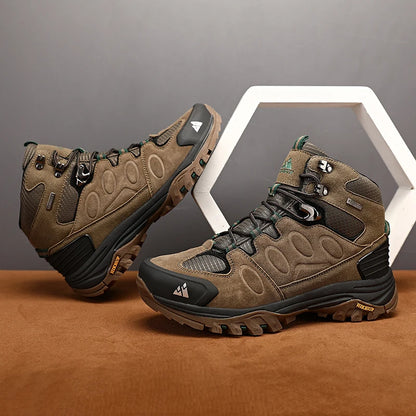 High-Top Men Suede Hiking Boots