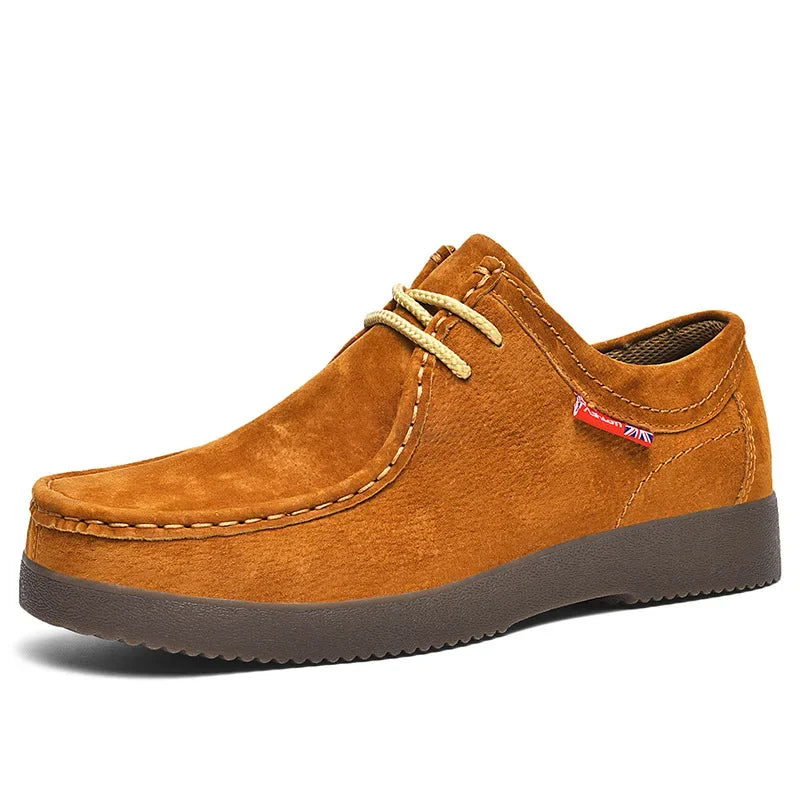 Men’s Suede Leather Lace-Up Casual Shoes