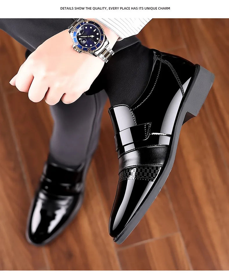 Men’s Luxury Leather Brogue Oxford Dress Shoes