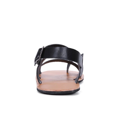 Men’s Leather Vintage Buckle Gladiator Sandals