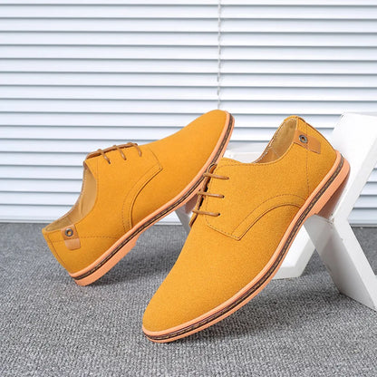 Men’s Suede Leather Oxford Casual Dress Shoes