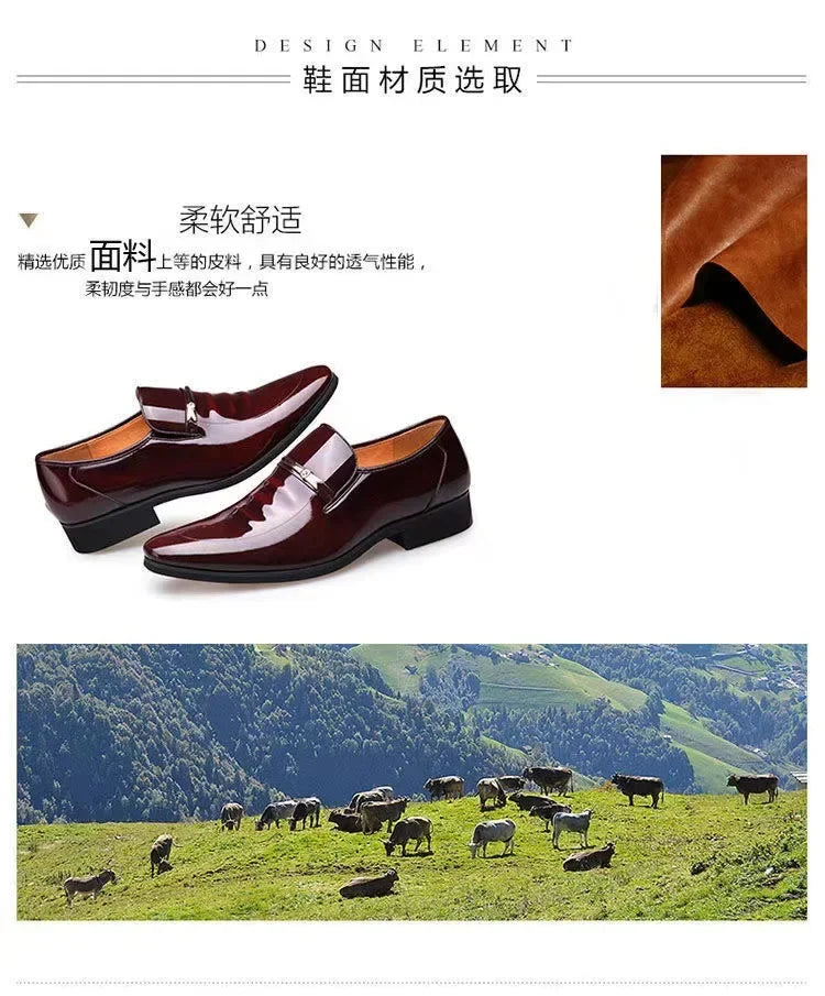 Men’s Luxury Leather Oxford Formal Dress Shoes