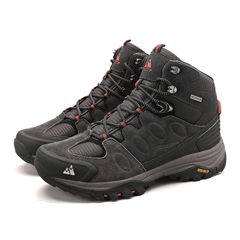 High-Top Men Suede Hiking Boots