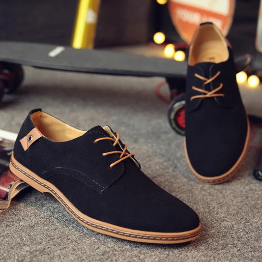 Men Luxury Suede Leather Oxford Shoes