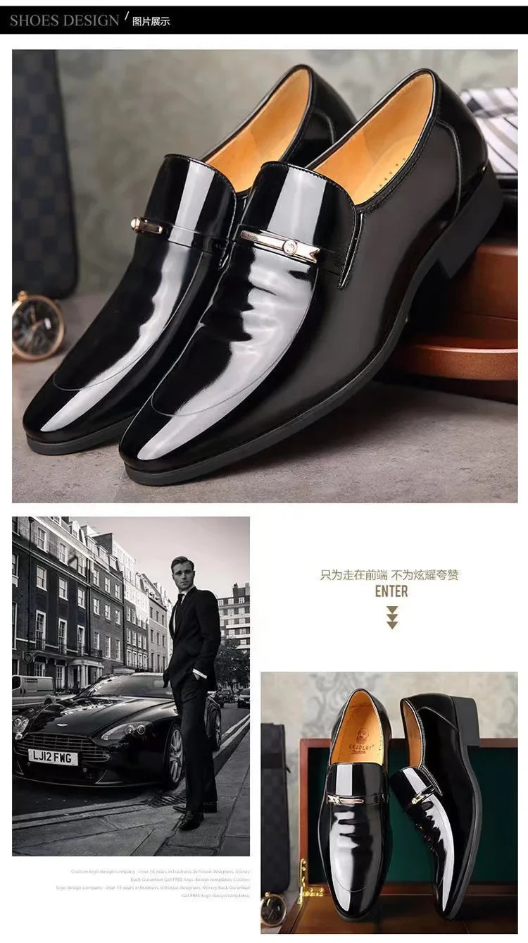 Men’s Luxury Leather Oxford Formal Dress Shoes