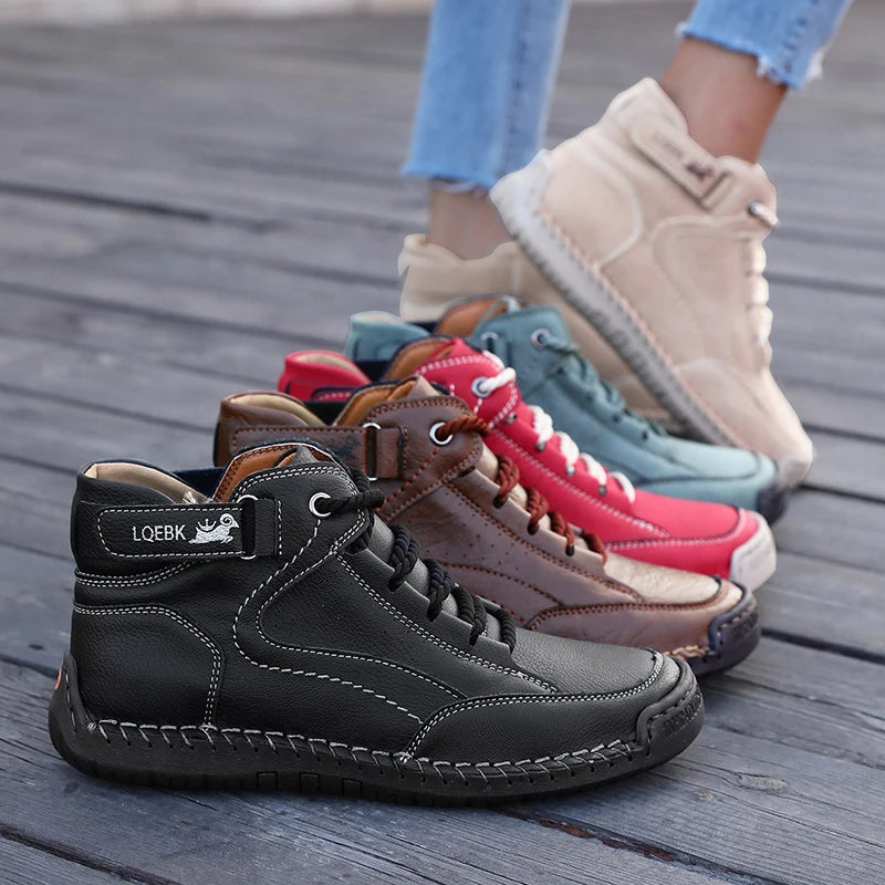 Women’s Handmade Leather Casual Spring Autumn Shoes