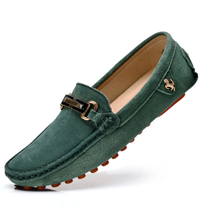 Men’s Large Size Leather Slip-On Loafers