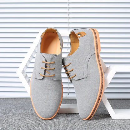 Men’s Suede Leather Oxford Casual Dress Shoes