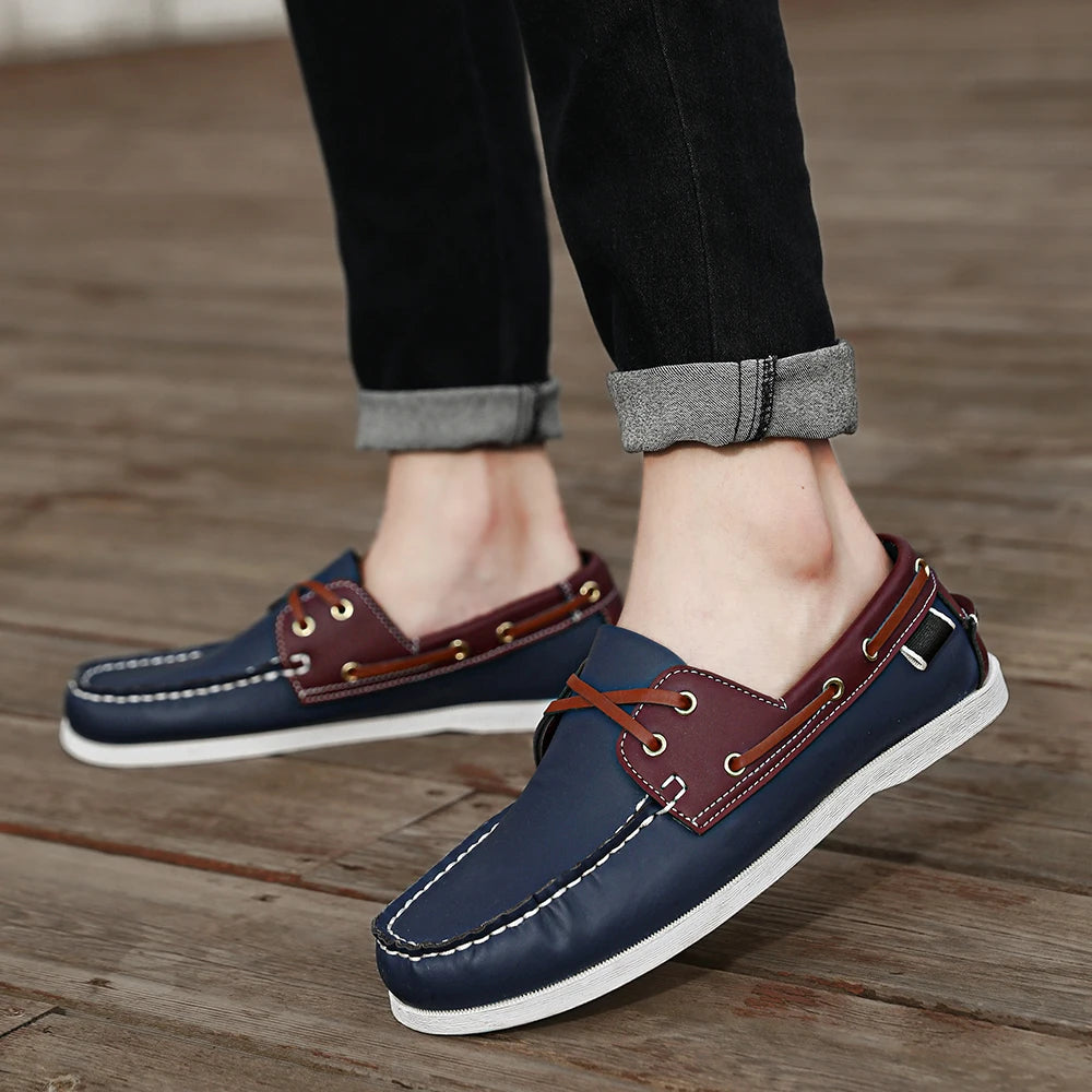 Men’s Slip-On Apron Toe Loafer Shoes
