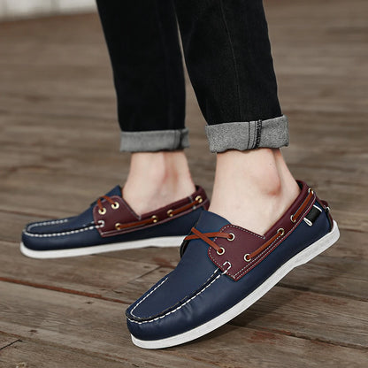 Men’s Slip-On Apron Toe Loafer Shoes