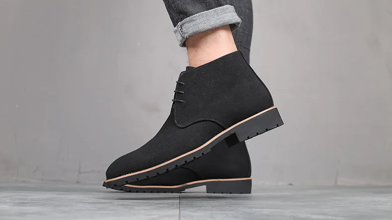 Men’s Suede Leather Chelsea Chukka Ankle Boots