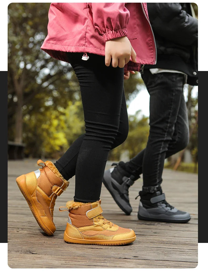 Kids Waterproof Fur-Lined Winter Boots