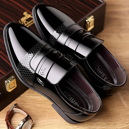 Men’s Luxury Leather Brogue Oxford Dress Shoes