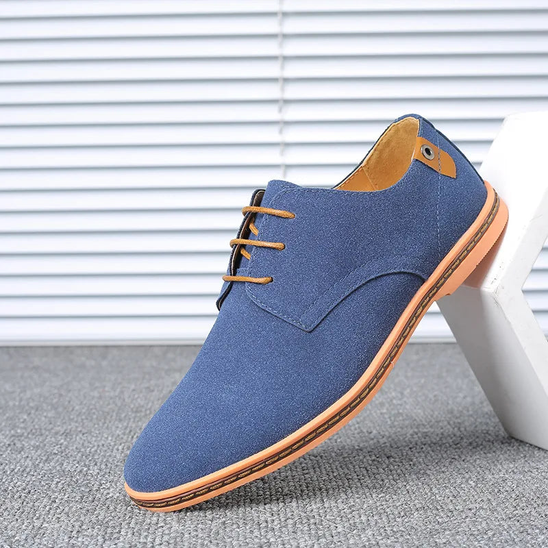 Men’s Suede Leather Oxford Casual Dress Shoes