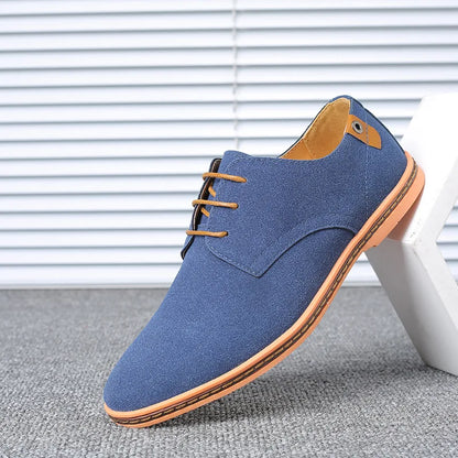 Men’s Suede Leather Oxford Casual Dress Shoes