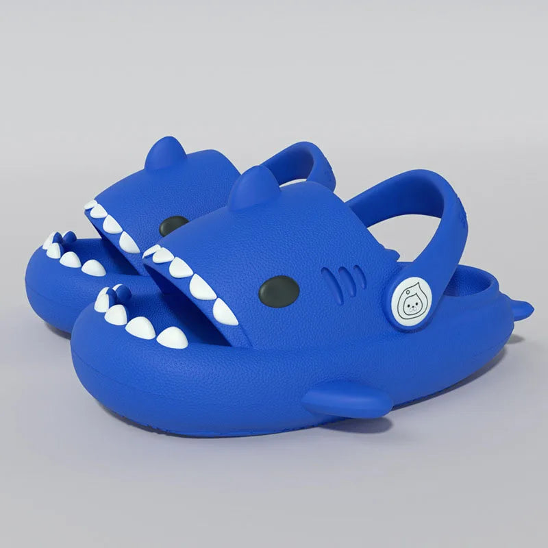 Kids Shark Cartoon Slip-On Sandals
