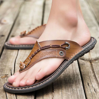 Men Handmade Leather Outdoor Sandals
