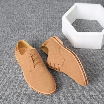 Men’s Suede Leather Oxford Casual Dress Shoes