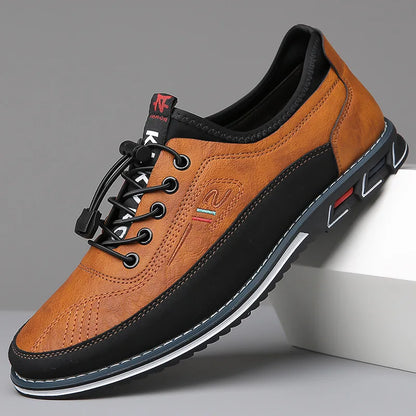 Men Leather Oxford Dress Shoes