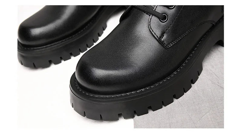 Men’s Leather Winter Ankle Boots Non-Slip