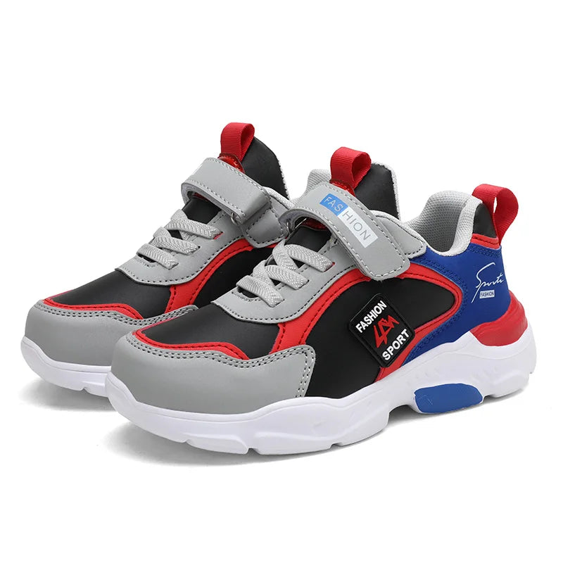 Kids Autumn Winter Leather Sports Shoes