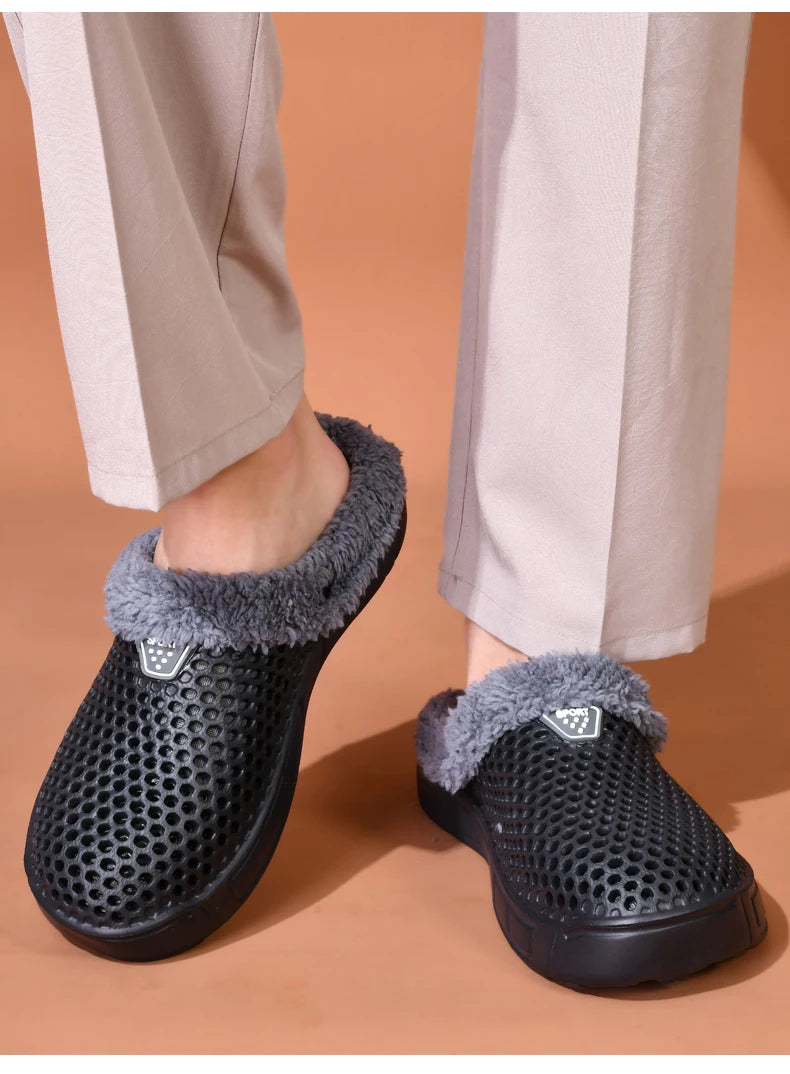 Unisex Winter Cotton Velvet Slippers