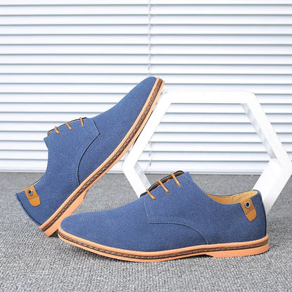 Men’s Suede Leather Oxford Casual Dress Shoes