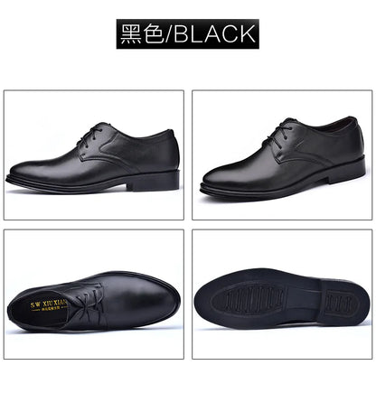 Men’s Large Size Leather Dress Derby Shoes