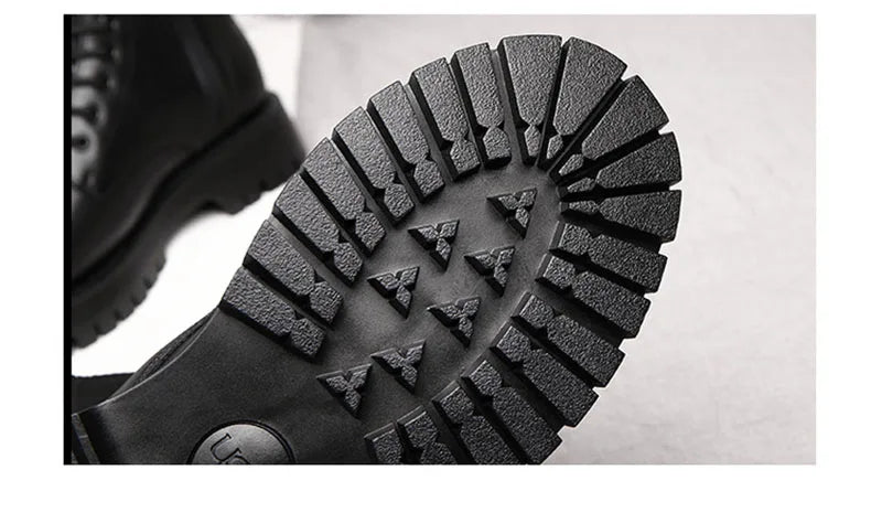 Men’s Leather Winter Ankle Boots Non-Slip