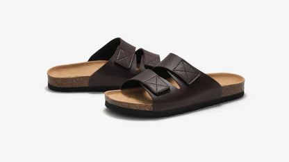 Men’s Cork Footbed Adjustable Strap Sandals