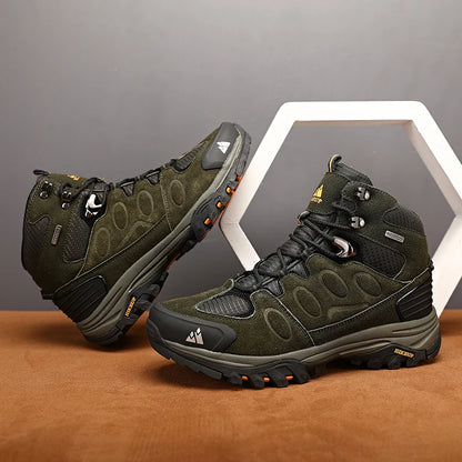 High-Top Men Suede Hiking Boots