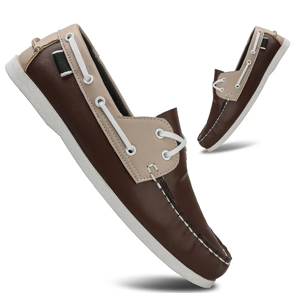 Men’s Slip-On Apron Toe Loafer Shoes