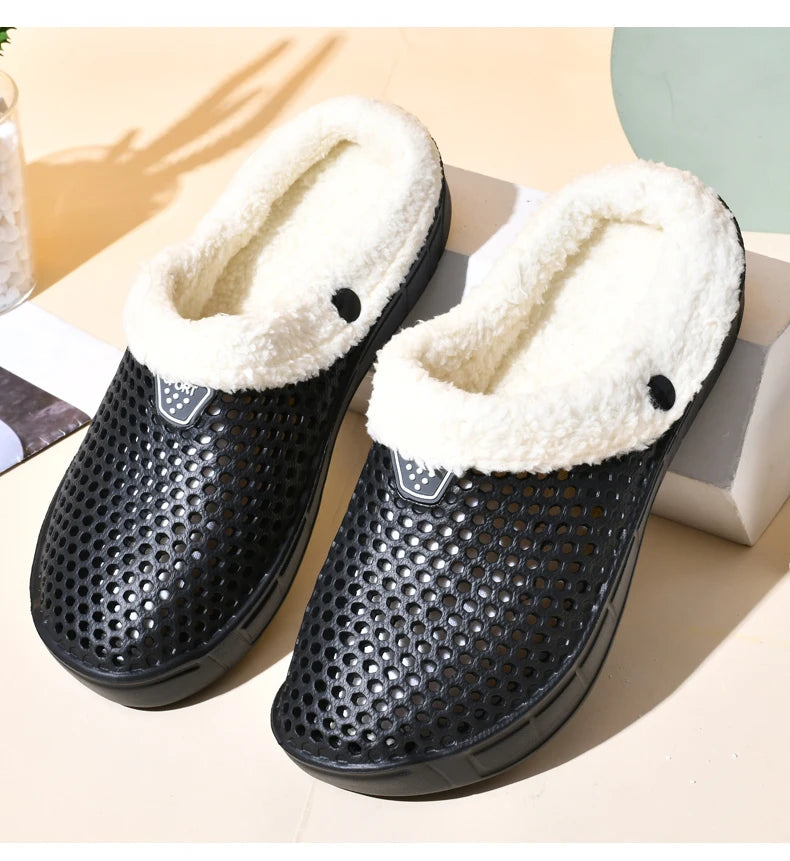 Unisex Winter Cotton Velvet Slippers