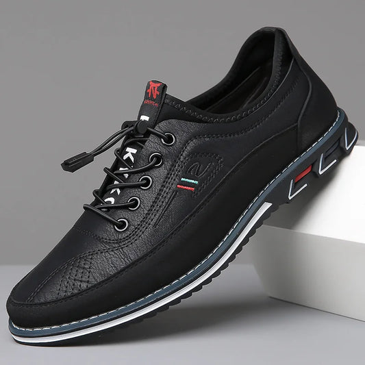 Men Leather Oxford Dress Shoes