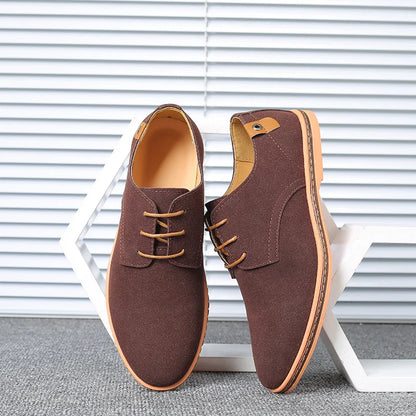 Men’s Suede Leather Oxford Casual Dress Shoes
