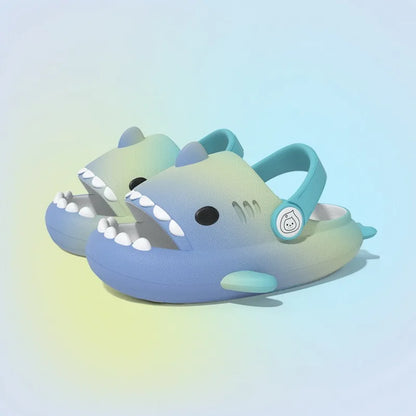 Kids Shark Cartoon Slip-On Sandals