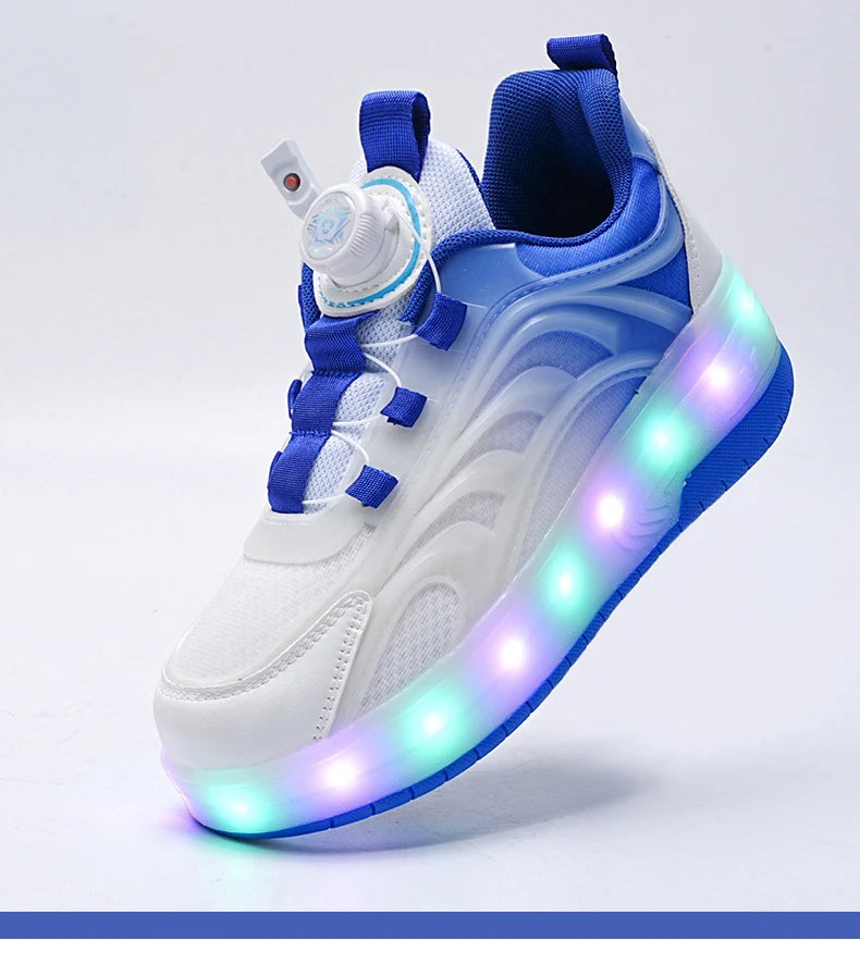 Kids LED Light Roller Skate Sneakers
