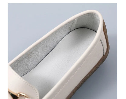 Women’s Leather Slip-On Casual Moccasin Flats