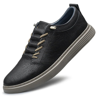 Men’s Leather Casual Oxford Flat Dress Shoes